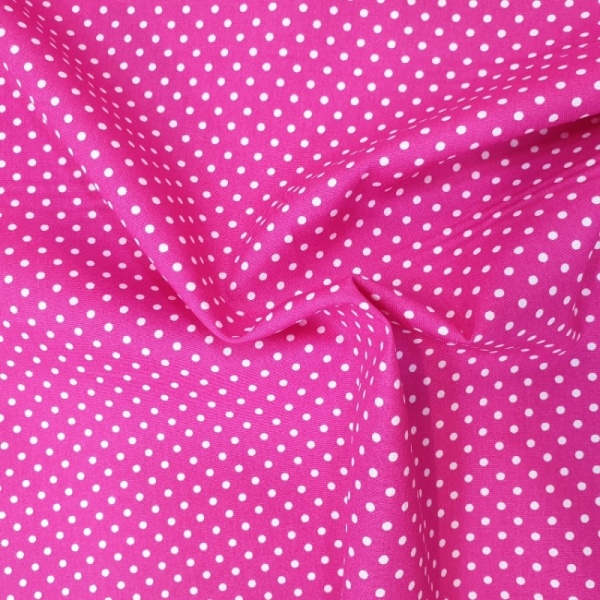 3mm Spot Cotton Bright Pink